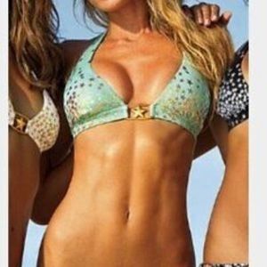 Turquoise and gold star Victoria’s Secret Bikini